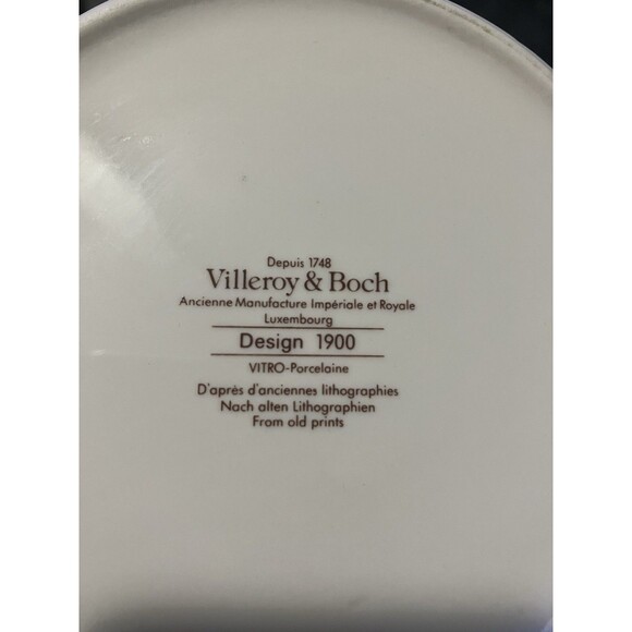 "Villeroy & Boch" 20 Oz Pitcher Design 1900 - Vintage Rare 1980 Art  Nouveau - Picture 12 of 12